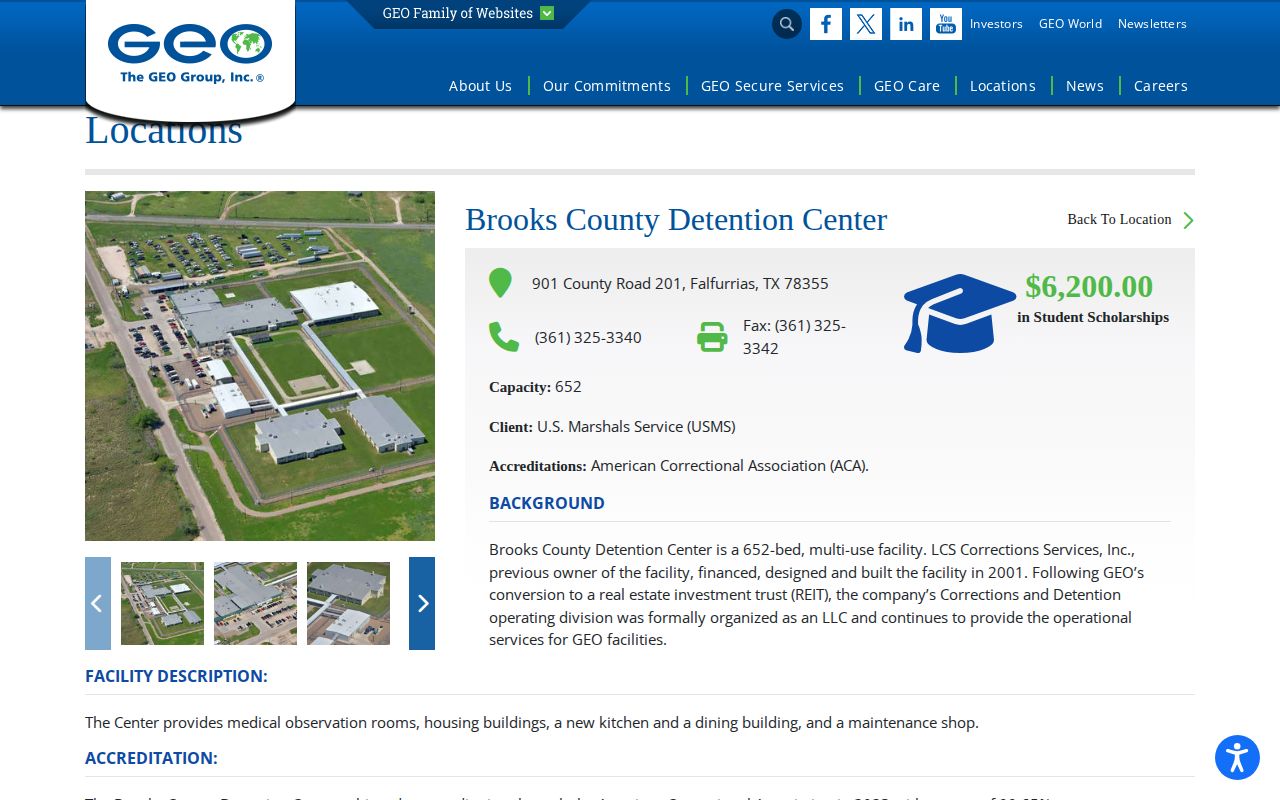 Brooks County Detention Center federal release source